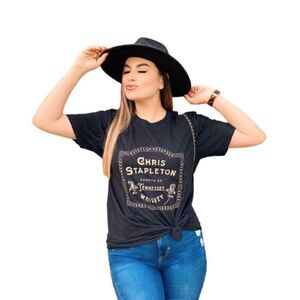 Chris Stapleton Smooth As Tennessee Whiskey Country Music T-Shirt-Size Women's 2